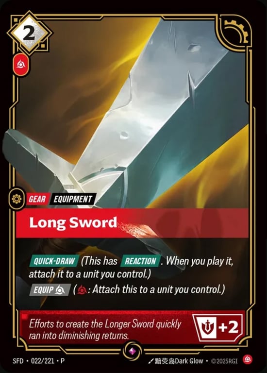 Long Sword, Riftbound card SFD-022-p
