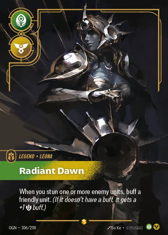 Leona, Radiant Dawn, Riftbound card OGN-306