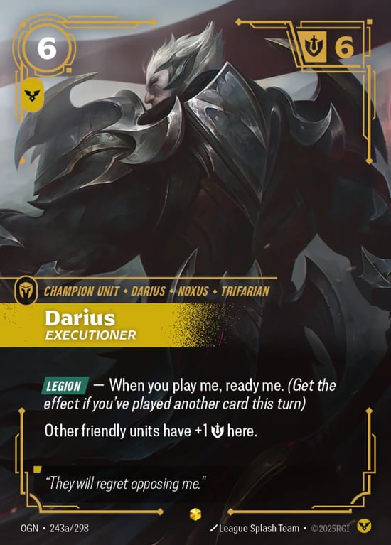 Darius, Executioner, Riftbound card OGN-243a