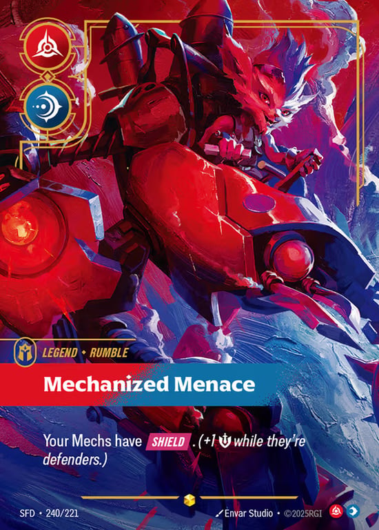 Rumble, Mechanized Menace, Riftbound card SFD-240