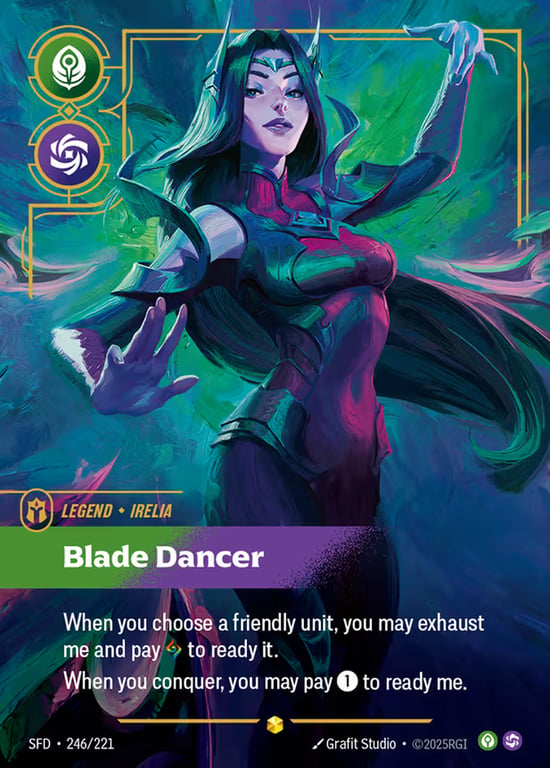 Irelia, Blade Dancer, Riftbound card SFD-246