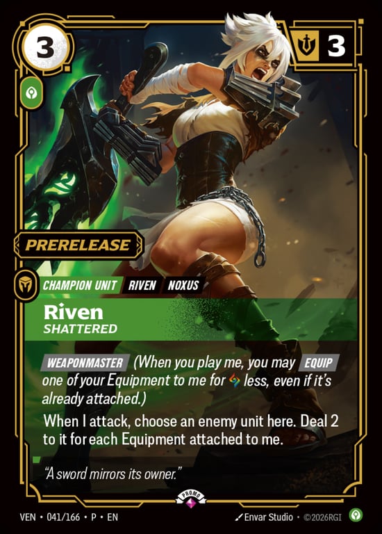 Riven, Shattered, Riftbound card VEN-041-P