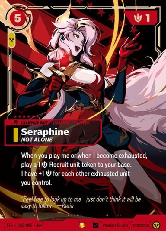 Seraphine, Not Alone, Riftbound card T1S-005