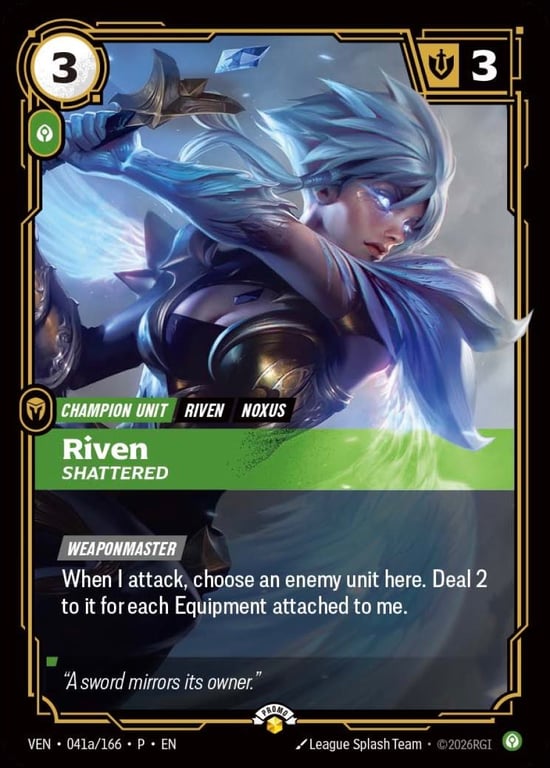 Riven, Shattered, Riftbound card VEN-041a-P