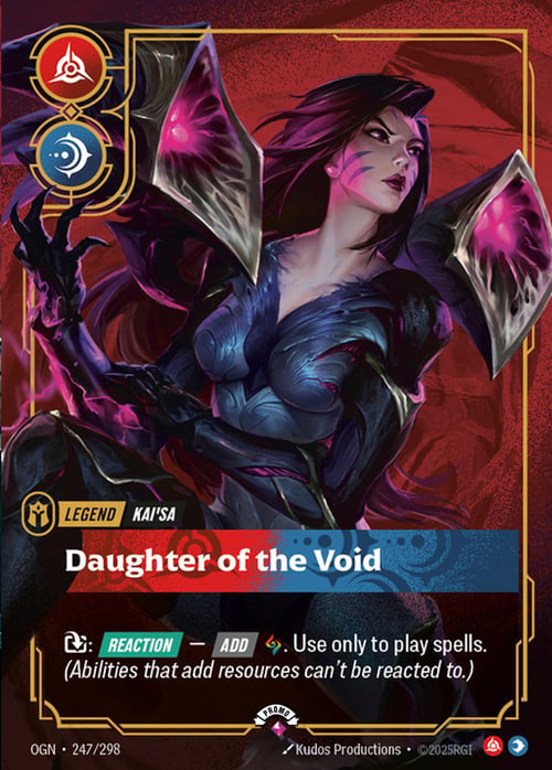 Kai'Sa, Daughter of the Void, Riftbound card OGN-247p