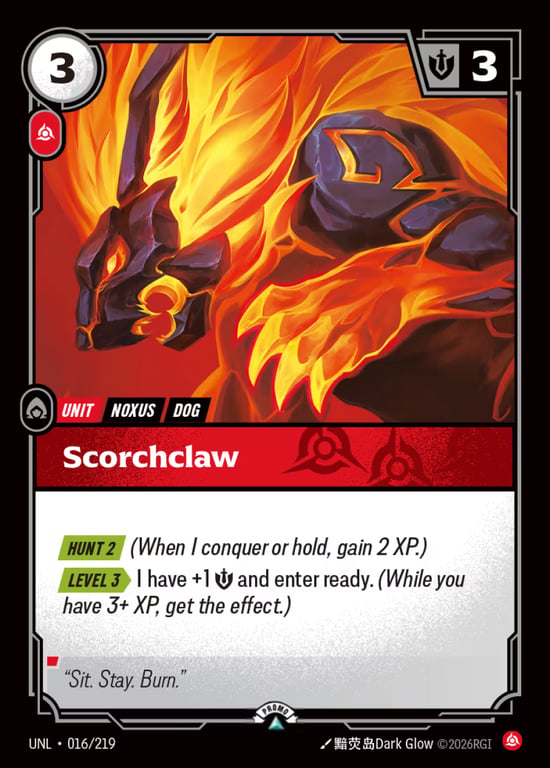 Scorchclaw, Riftbound card UNL-016-p
