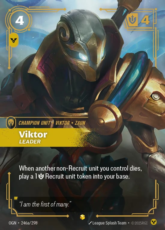 Viktor, Leader, Riftbound card OGN-246a