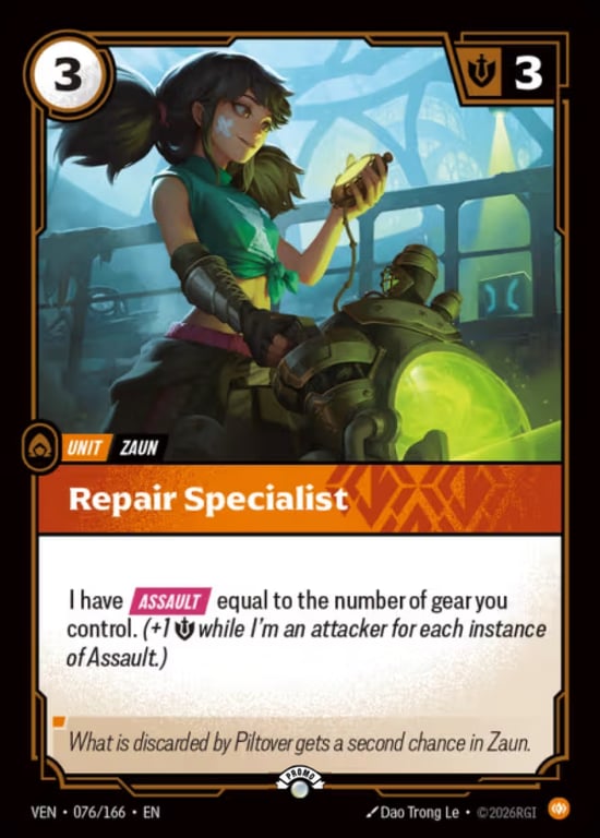 Repair Specialist, Riftbound card VEN-076-P