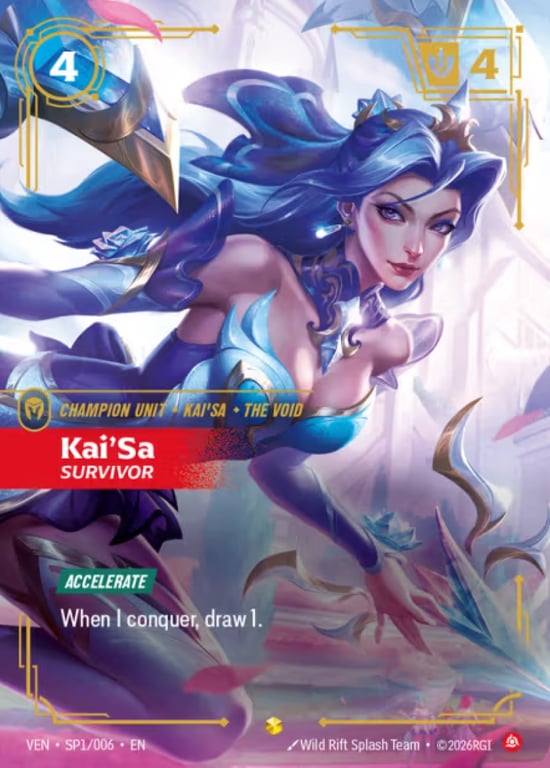 Kai'Sa, Survivor, Riftbound card VEN-SP1
