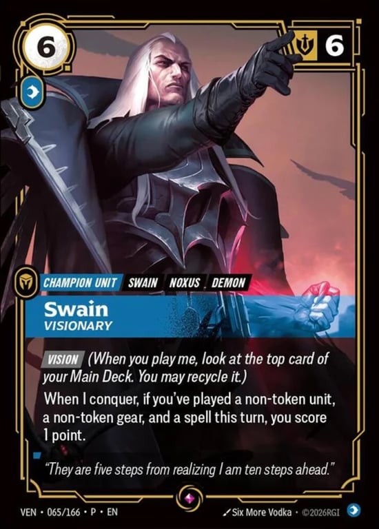 Swain, Visionary, Riftbound card VEN-065-P