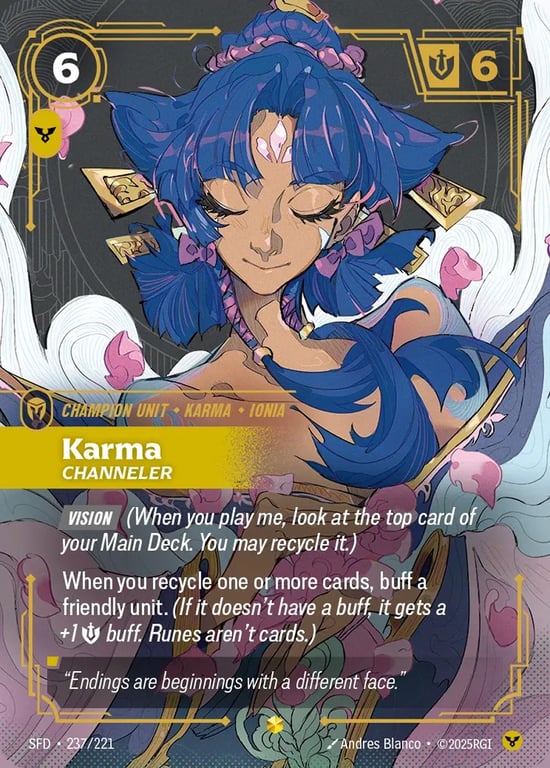 Karma, Channeler, Riftbound card SFD-237