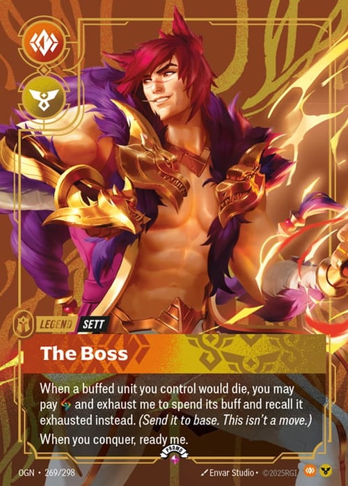 Sett, The Boss, Riftbound card OGN-269p