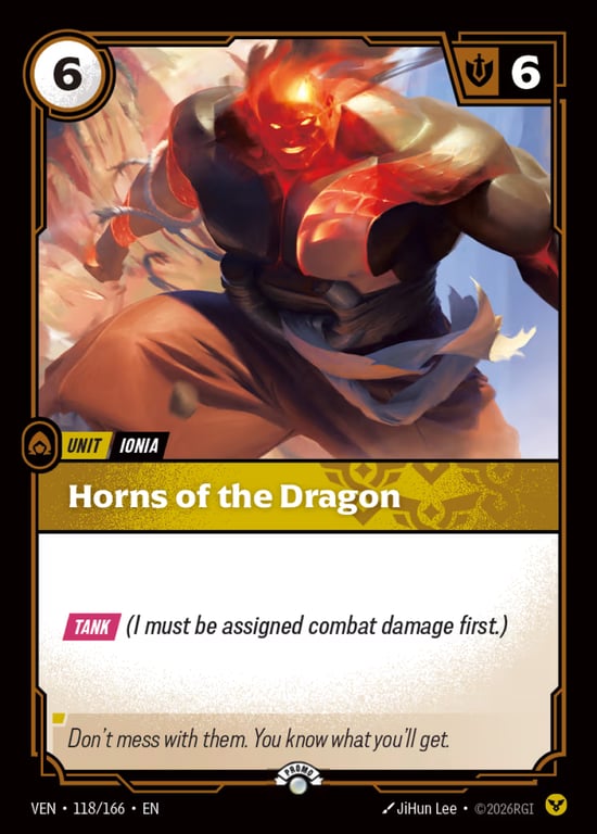 Horns of the Dragon, Riftbound card VEN-118-P