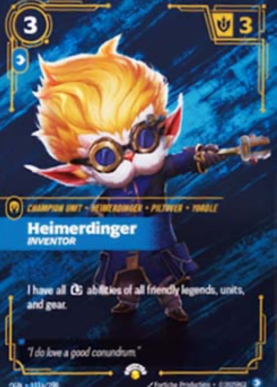 Heimerdinger, Inventor, Riftbound card OGN-111a