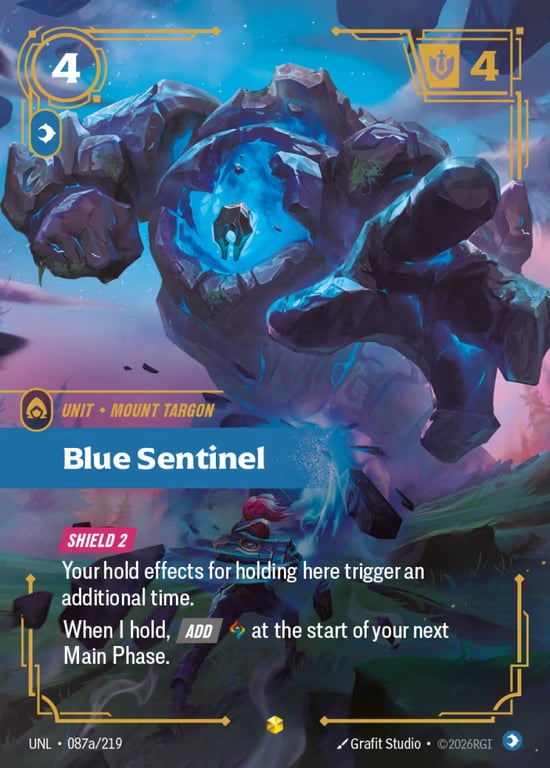 Blue Sentinel, Riftbound card UNL-087a