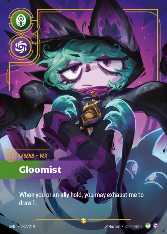 Vex, Gloomist, Riftbound card UNL-232