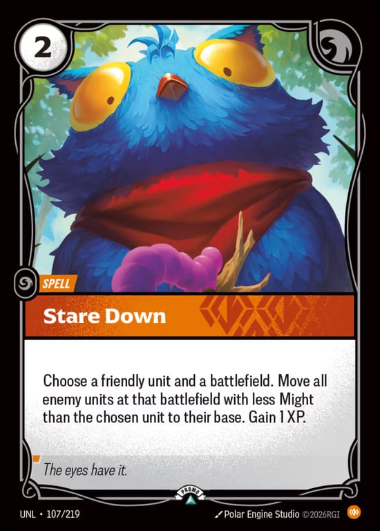 Stare Down, Riftbound card UNL-107-p