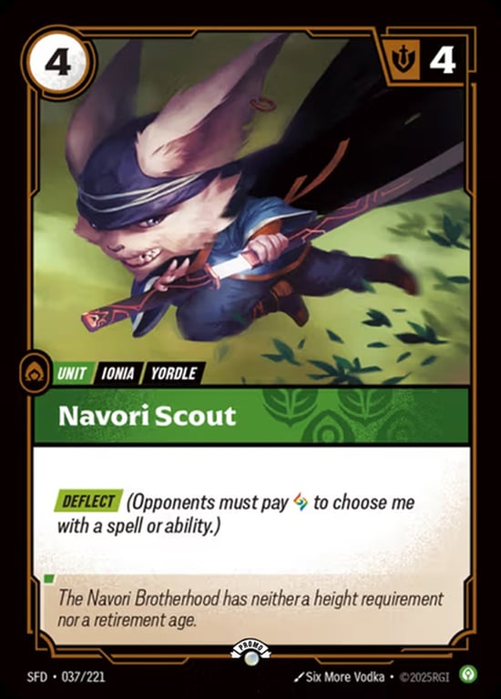 Navori Scout, Riftbound card SFD-037-p