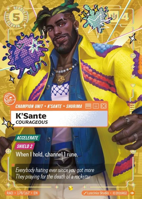 K'Sante, Couragious, Riftbound card RAD-178