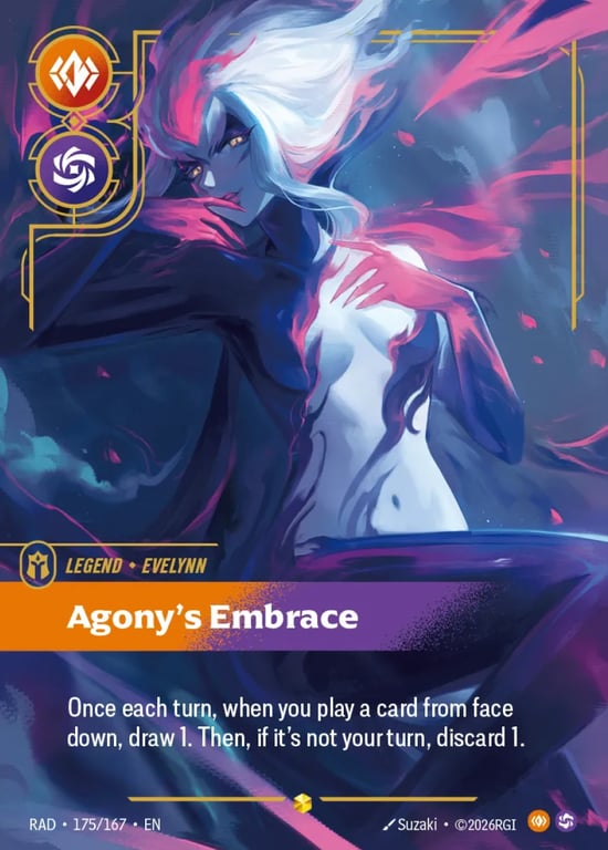 Evelynn, Agony's Embrace, Riftbound card RAD-175