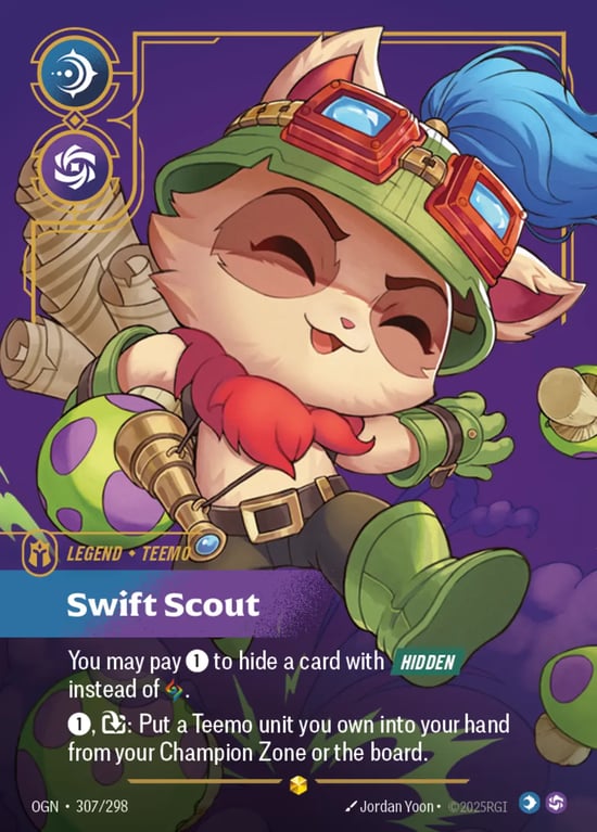 Teemo, Swift Scout, Riftbound card OGN-307