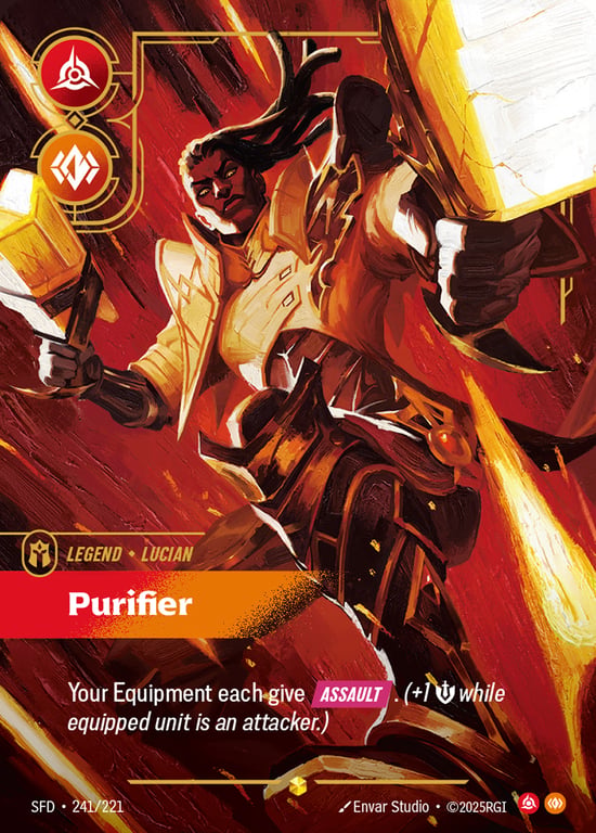 Lucian, Purifier, Riftbound card SFD-241
