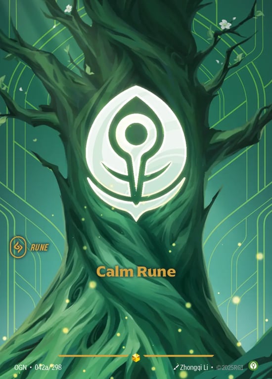 Calm Rune, Riftbound card OGN-042a