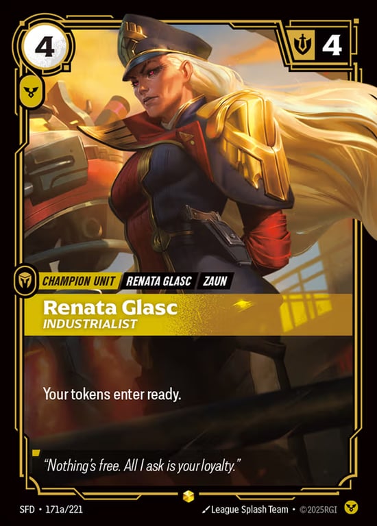 Renata Glasc, Industrialist, Riftbound card SFD-171a