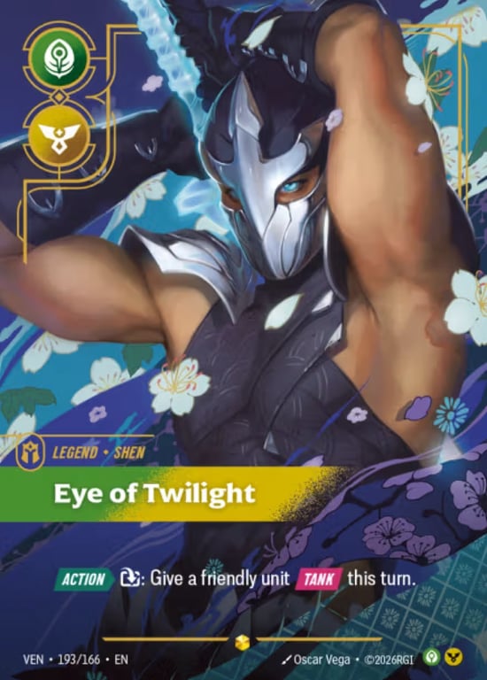 Shen, Eye of Twilight, Riftbound card VEN-193