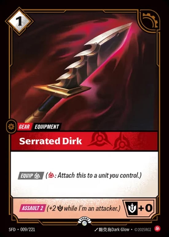 Serrated Dirk, Riftbound card SFD-009-p