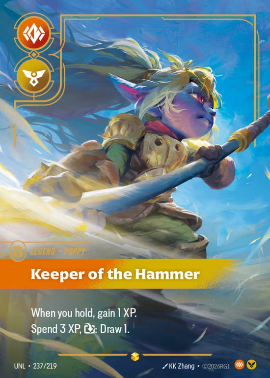 Poppy, Keeper of the Hammer, Riftbound card UNL-237