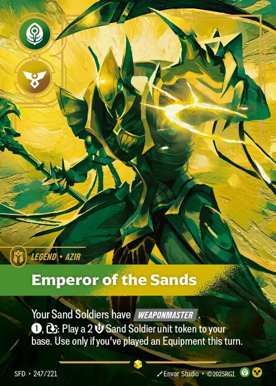 Azir, Emperor of the Sands, Riftbound card SFD-247