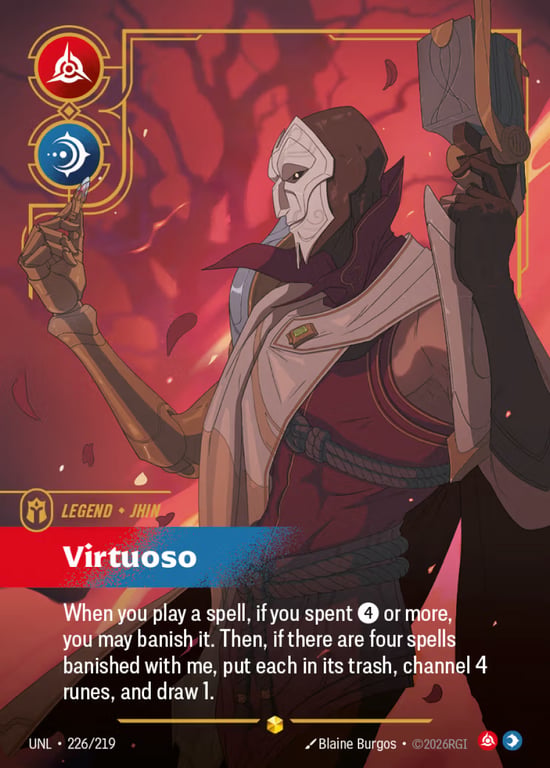 Jhin, Virtuoso, Riftbound card UNL-226