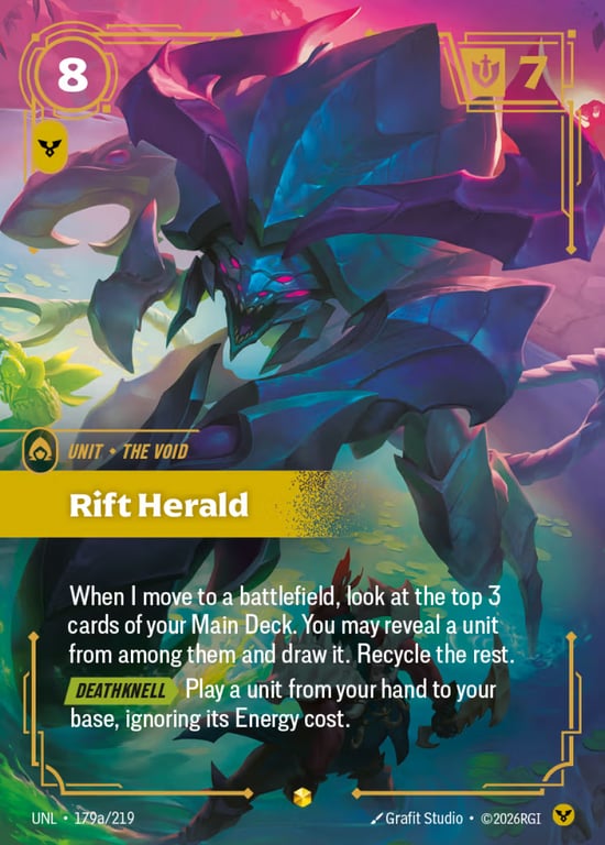 Rift Herald, Riftbound card UNL-179a