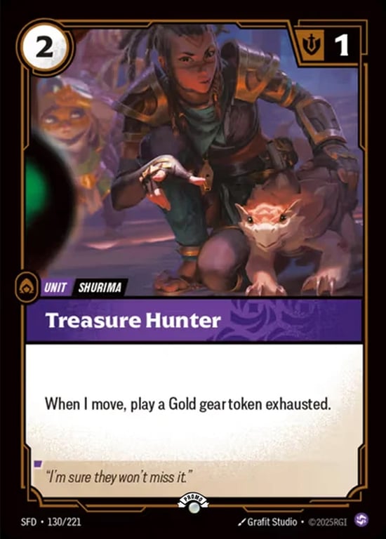 Treasure Hunter, Riftbound card SFD-130-p