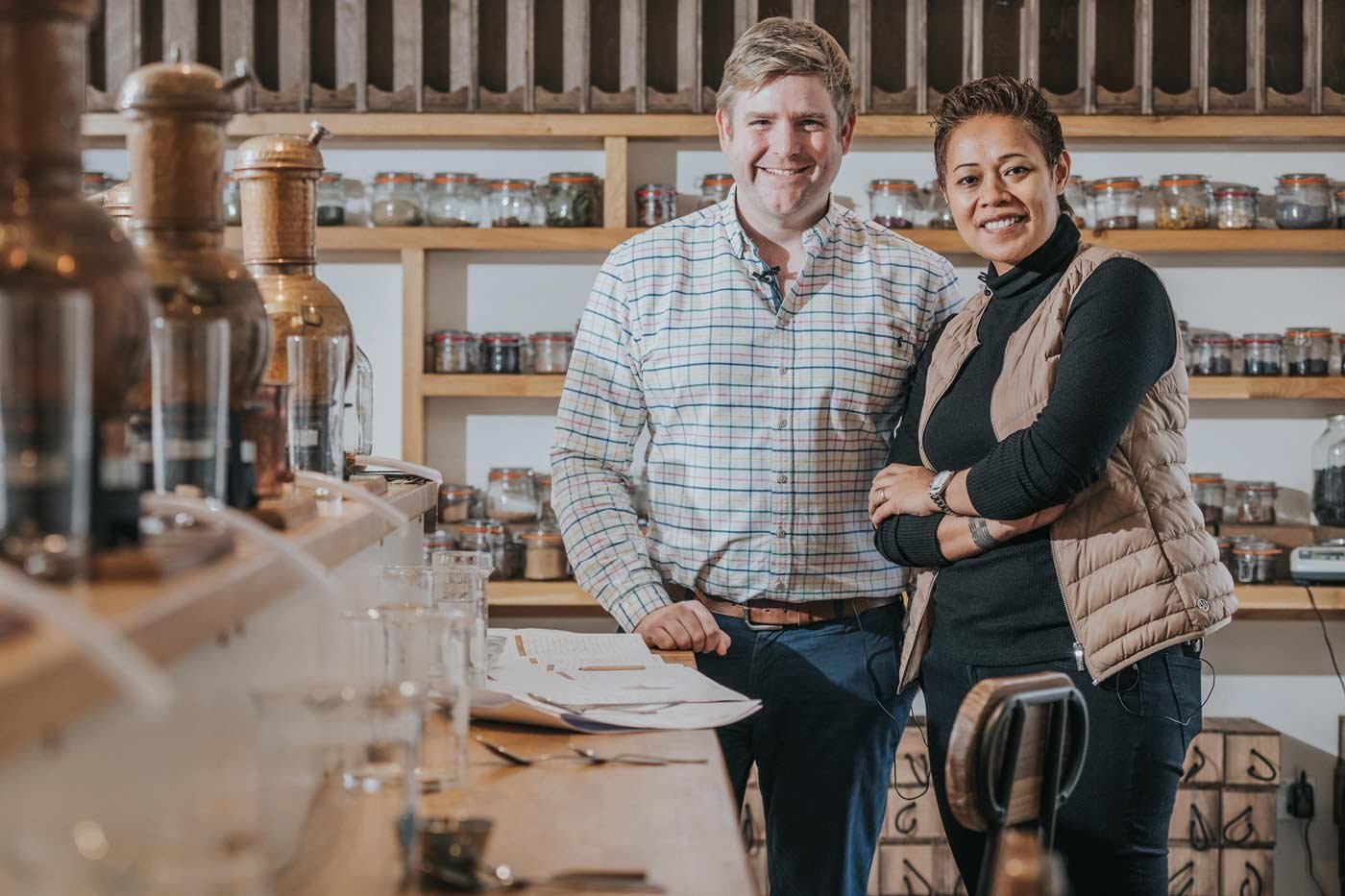 Monica Galetti at Salcombe Gin