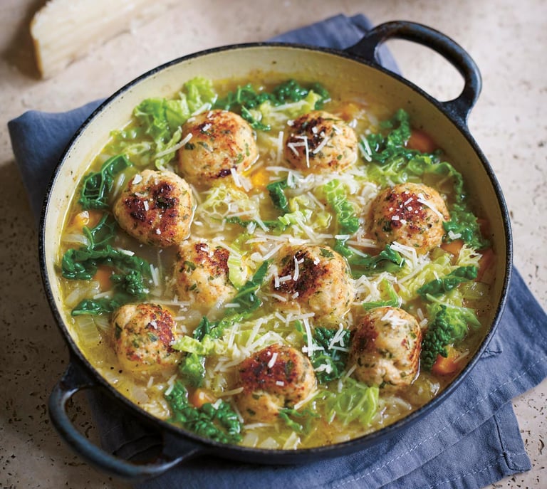Turkey meatball broth