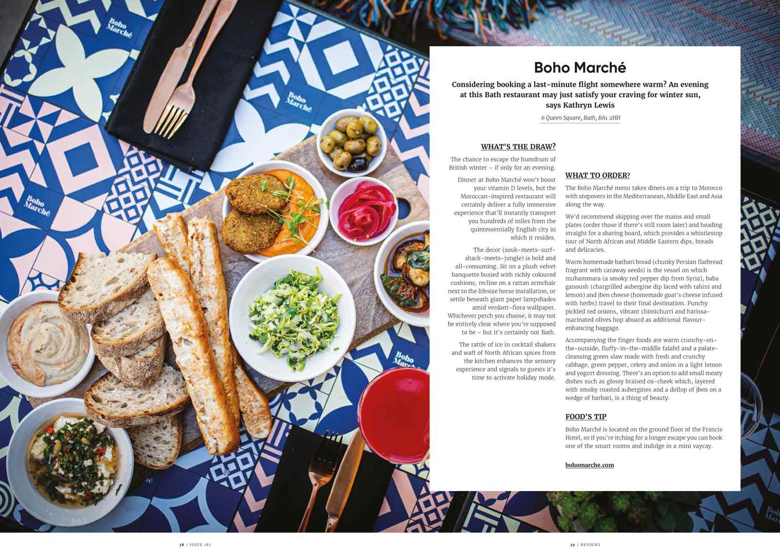 FOOD Magazine November December 2021 spread