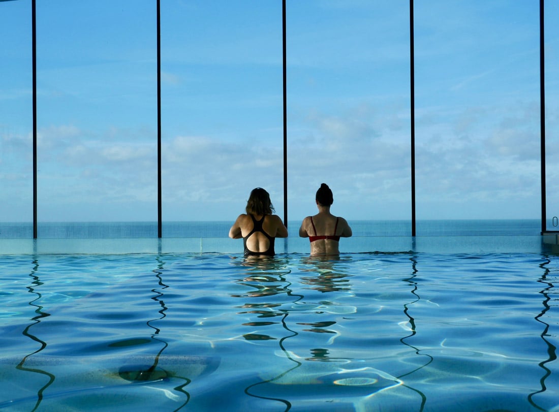 Swim and dine experience at Watergate Bay Hotel