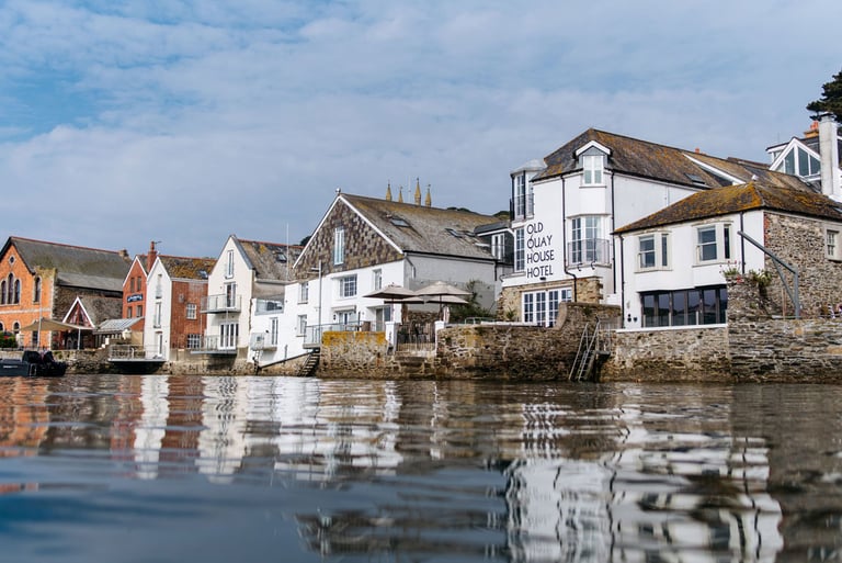 The Old Quay House Hotel from the water - last-minute autumn breaks