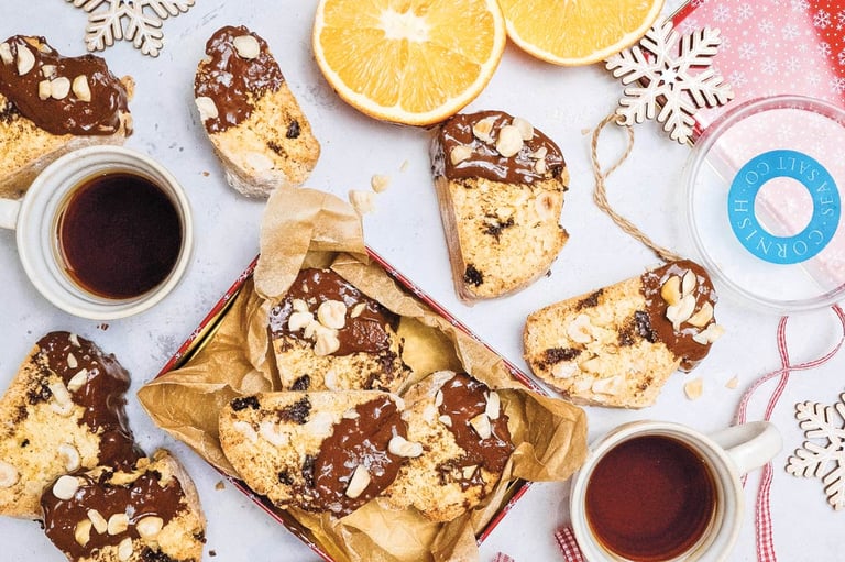 Christmas biscotti