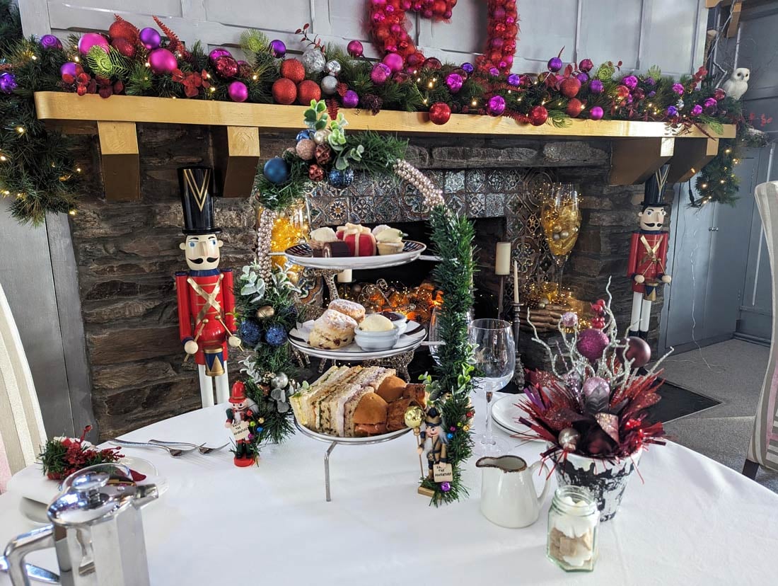 Talland Bay, festive afternoon teas in Cornwall