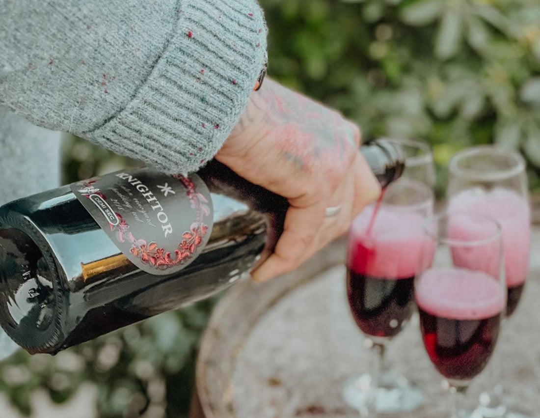 Knightor Winery’s Seaton Vineyard Red Sparkling