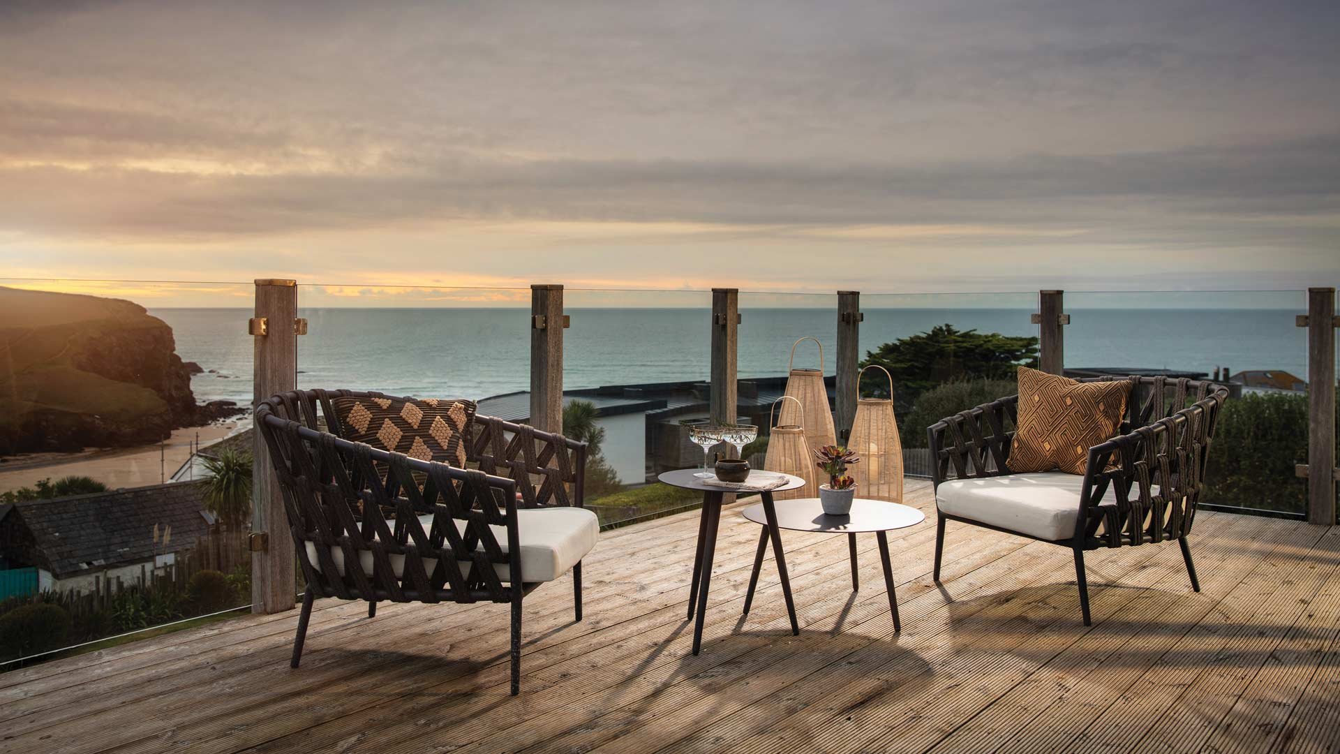 The terrace at The Beach House