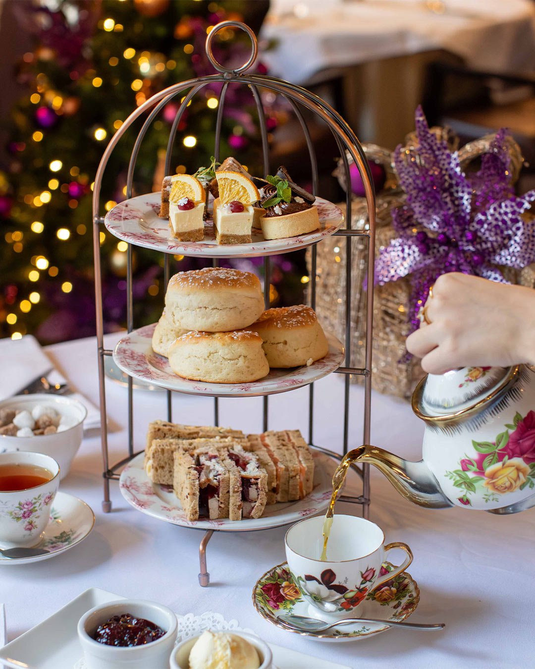 Penventon Park Hotel's festive afternoon tea