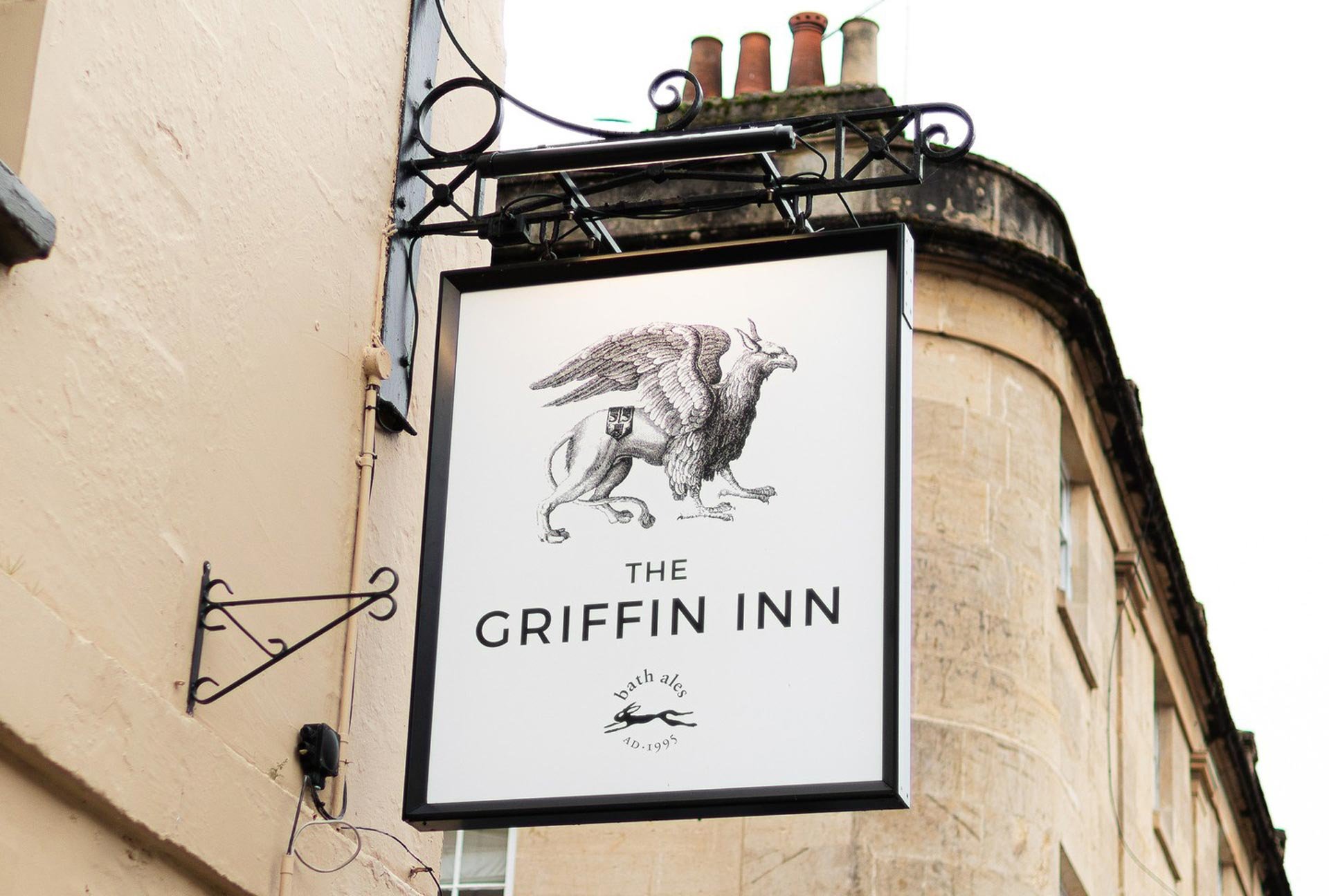 The exterior sign of The Griffin Inn