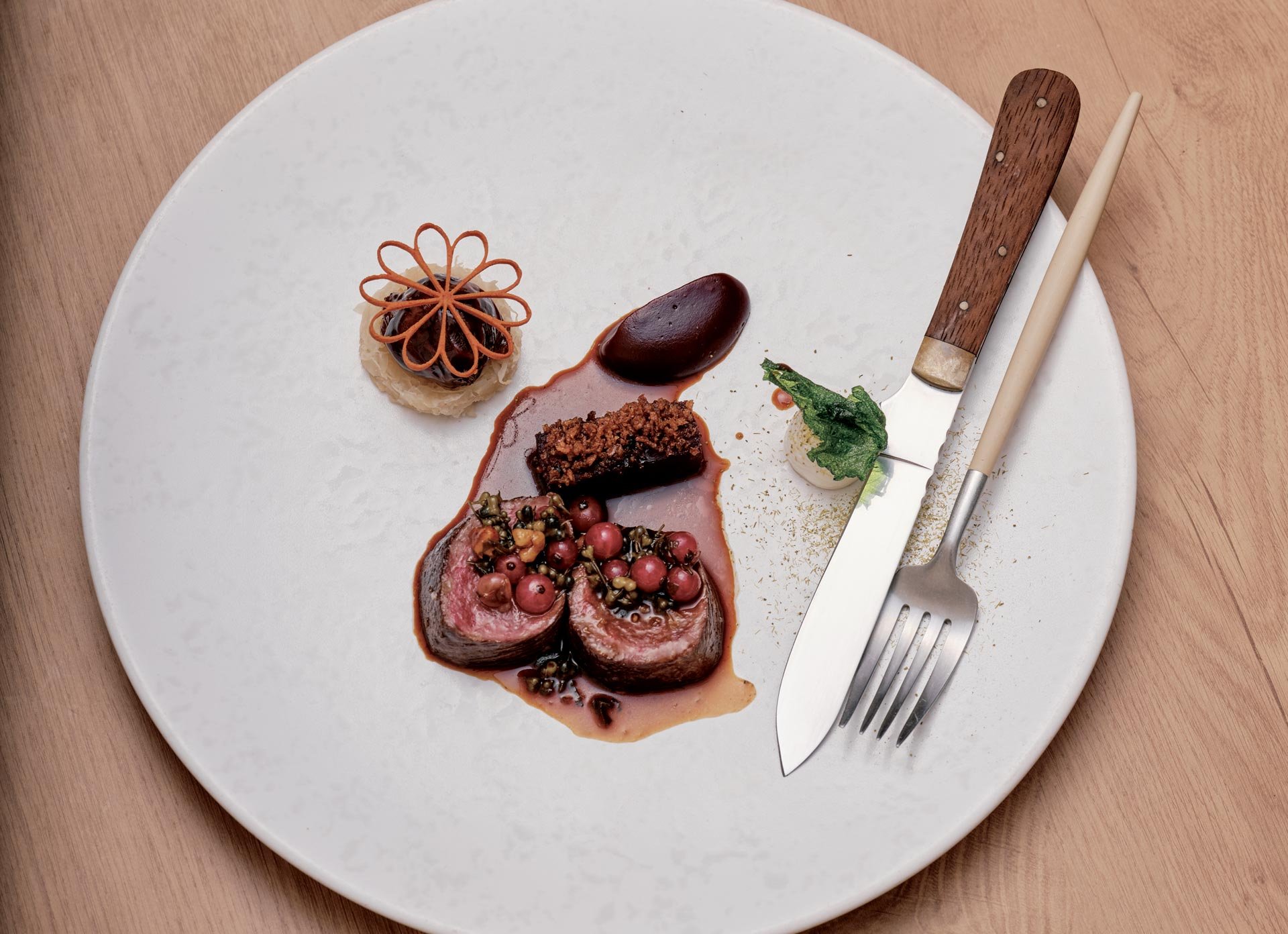 Venison dish from Ugly Butterfly 2.0 from the Trencherman's Guide#