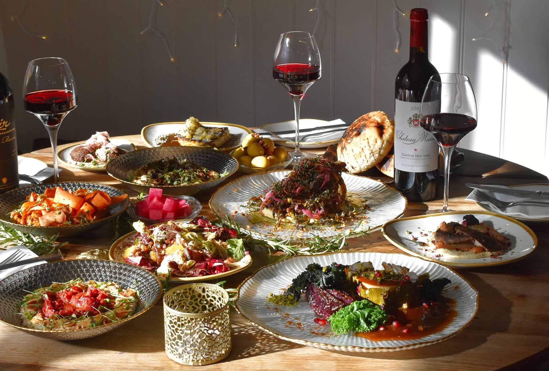 The festive set menu at the Queen of Cups