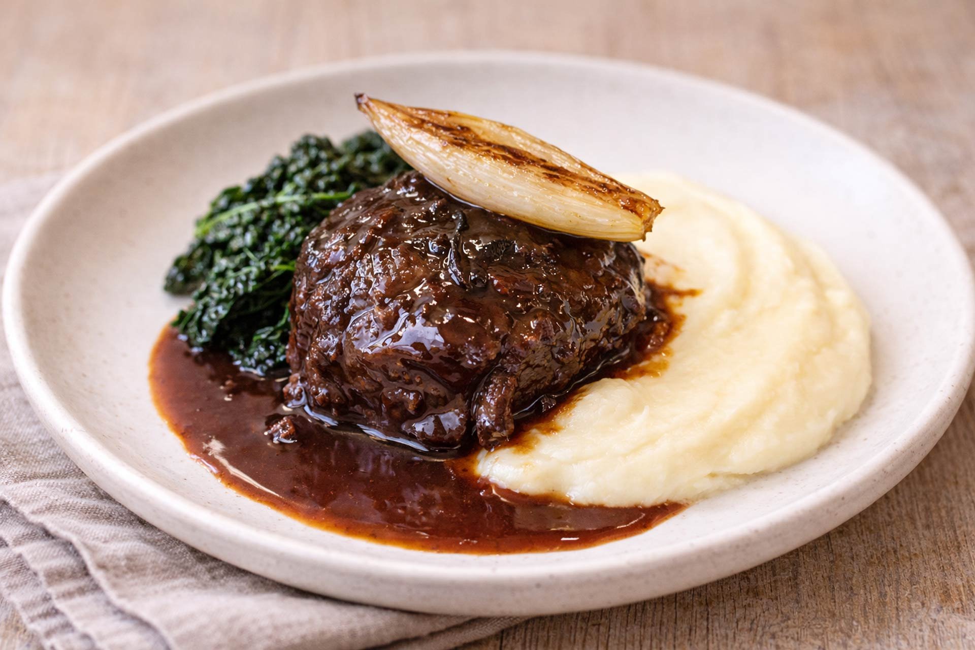 Braised beef cheek
