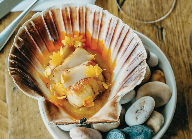 Gara Rock scallop dish